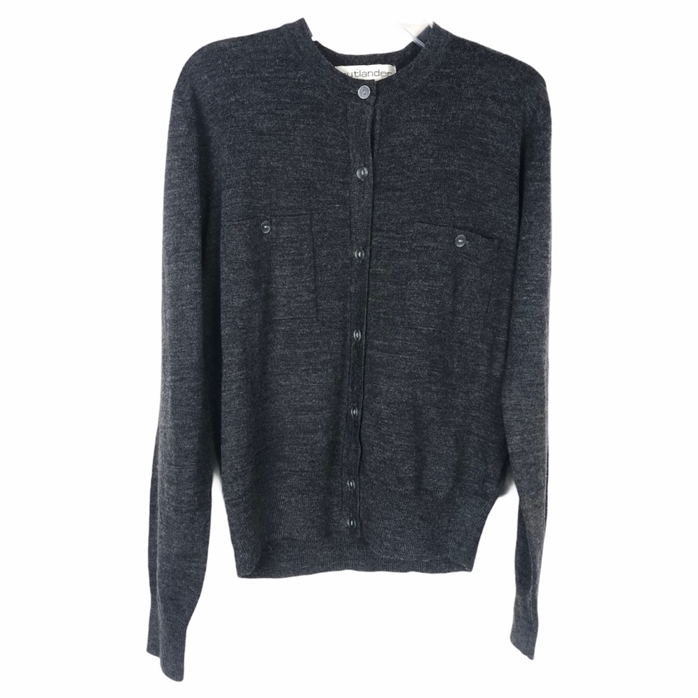Vintage Outlander Wool Blend Cardigan Sweater Size S